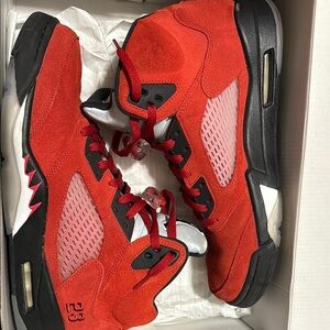 Red and Black Sneakers